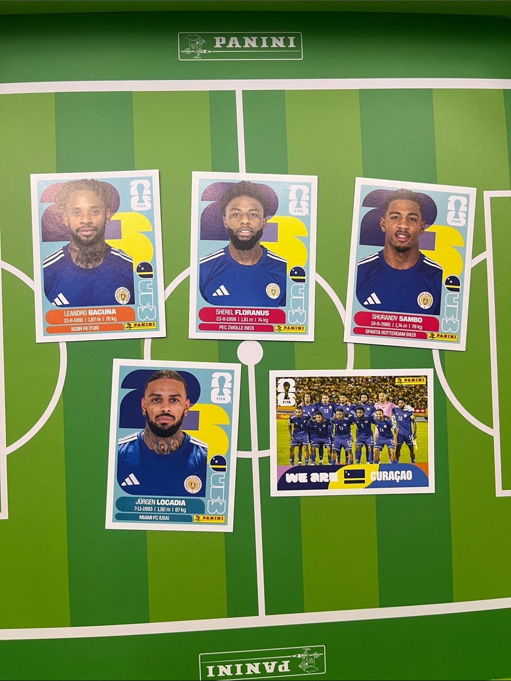 Curaçao World Cup panini sticker collection